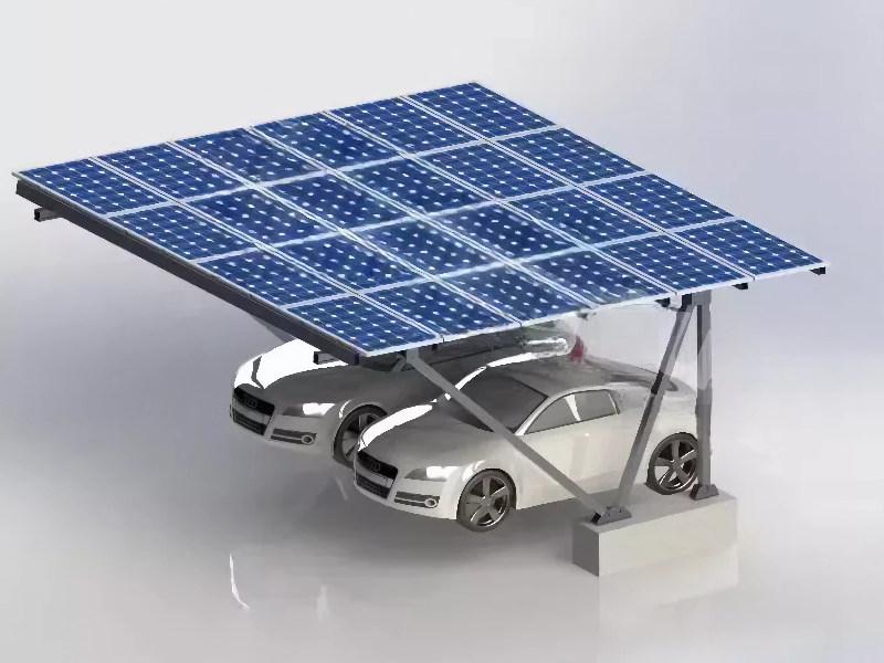 Solar Power Parking Shed